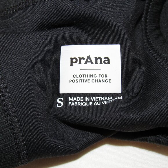 Prana Black BECKSA High Neck Racer Back Bralette Women's S Small - Picture 8 of 8